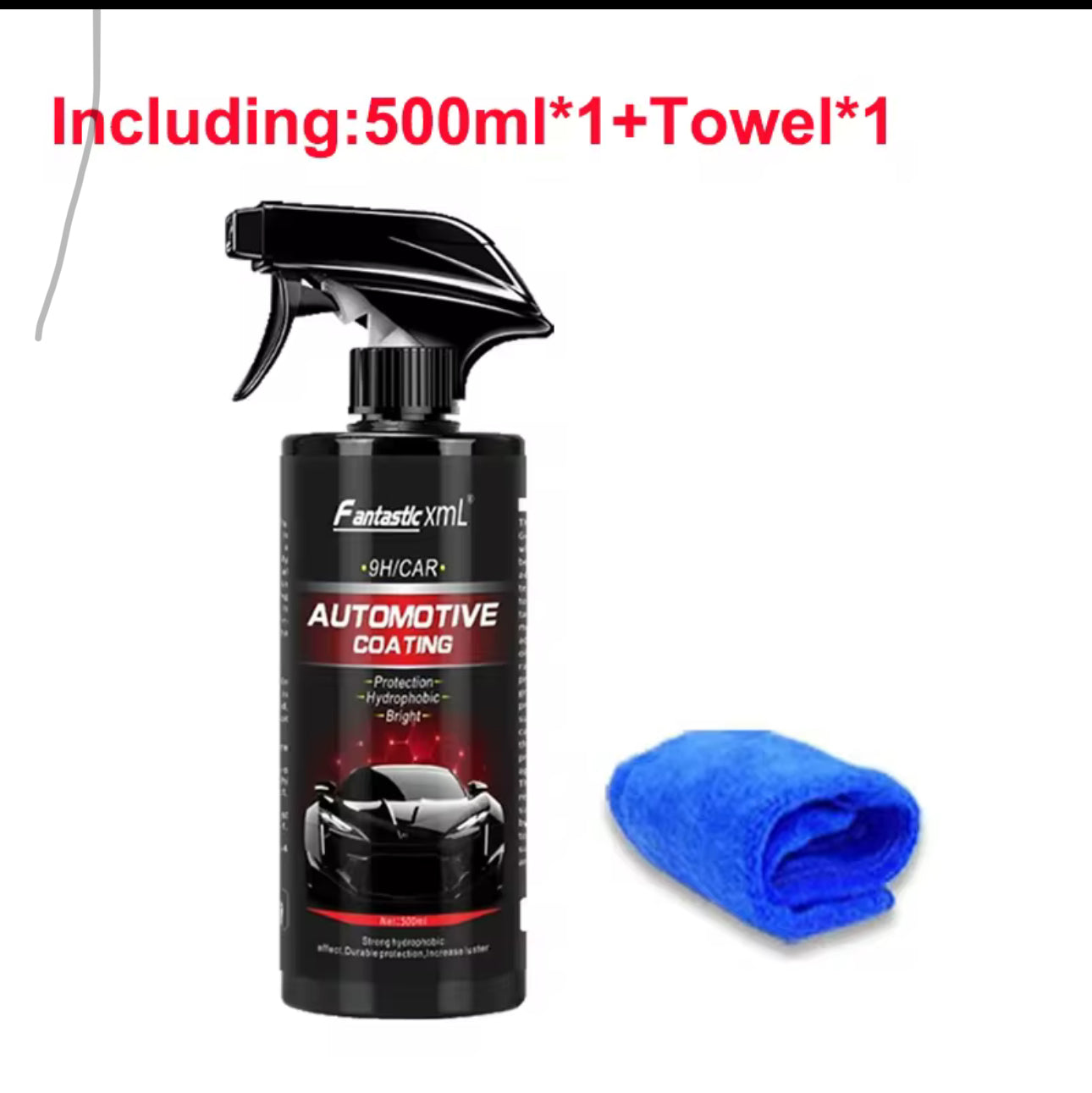 Agente de recubrimiento de cerámica 500ml  Nano para coche, recubrimiento de cristal líquido hidrofóbico antiarañazos, revestimiento de cera para coche, revestimiento de pulido