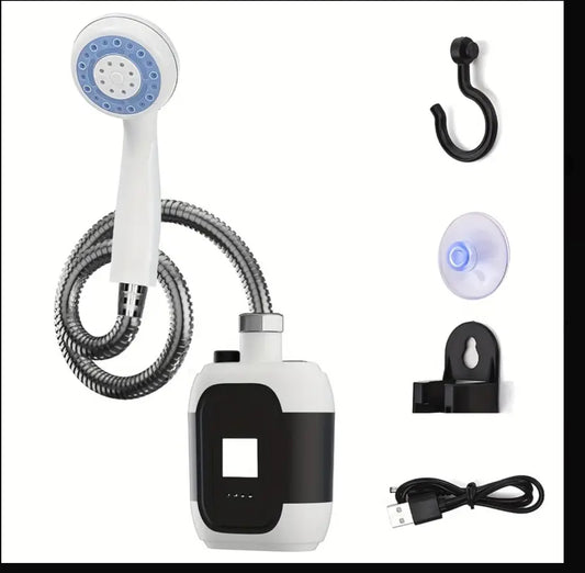 Ducha portátil, recargable con linterna, batería larga, duración