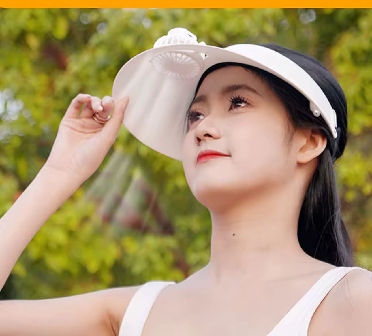 Sombreros de sol de verano con ventilador Tres configuraciones de temperatura Sombrero de ventilador de enfriamiento transpirable Gorra de playa para protección solar