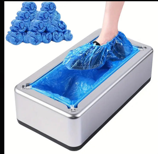 1 Juego de Dispensador Automático Portátil de Cubrezapatos con 200 Cubiertas Desechables, Uso Sin Manos para Hogar, Oficina, Fábrica, Suministros de Protección y Limpieza para Múltiples Escenarios