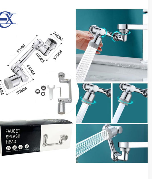 Adaptador de grifo, giratorio metálico