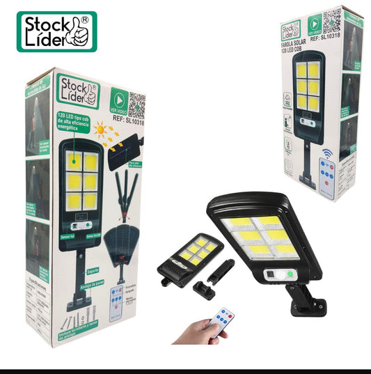 Lámpara solar con mando