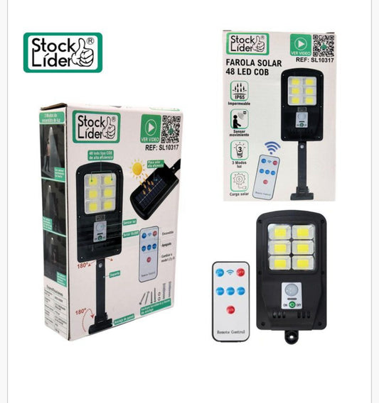 Lámpara solar con mando