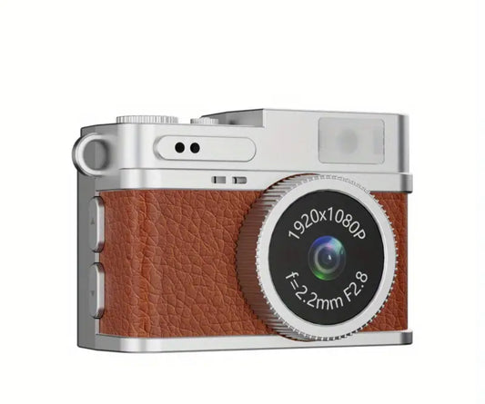 Cámara portátil mini, pantalla IPS de 0,96 pulgadas, grabación de video HD 1080P, formato de compresión H.264, formato de video AVI, regalos que se pueden llevar como joyas.