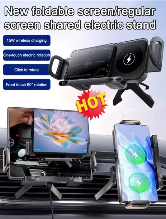 Soporte para teléfono móvil de navegación, soporte para coche, Sensor inteligente duradero ajustable, soporte para teléfono móvil silencioso, seguridad totalmente motorizada