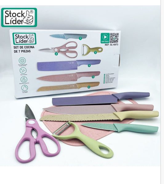 Conjunto de cuchillo contable de cortar