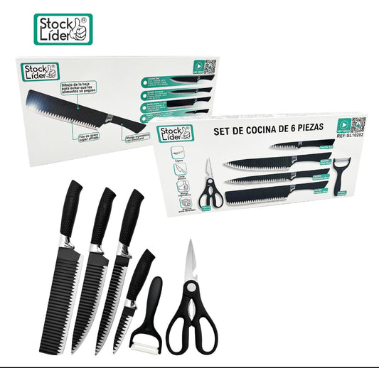 Set seis piezas cuchillo