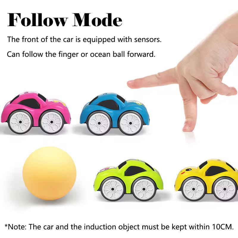 Coches 2,4G modo de seguimiento de inducción inteligente RC coche juguetes lindo estilo de dibujos animados vehículo inteligente eléctrico Control remoto coche juguetes
diversión para chico