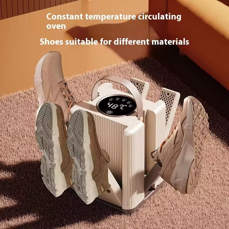 Nuevo secador de zapatos de seis brazos para uso doméstico
Secador de ropa compacto multifuncional con temporizador inteligente Suministro de lavandería deshumidificador