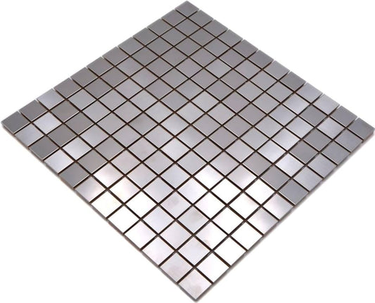 baldosas de mosaico Acero Metal Silver Steel I 1 arco Arco Tamaño: 298 x 298 mm
Cantidad incluida: 1 hoja/estera