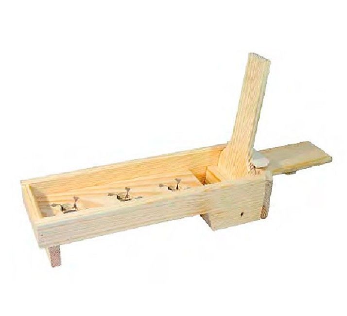 MACHACADERA + RALLADOR DE ACEITUNAS MADERA