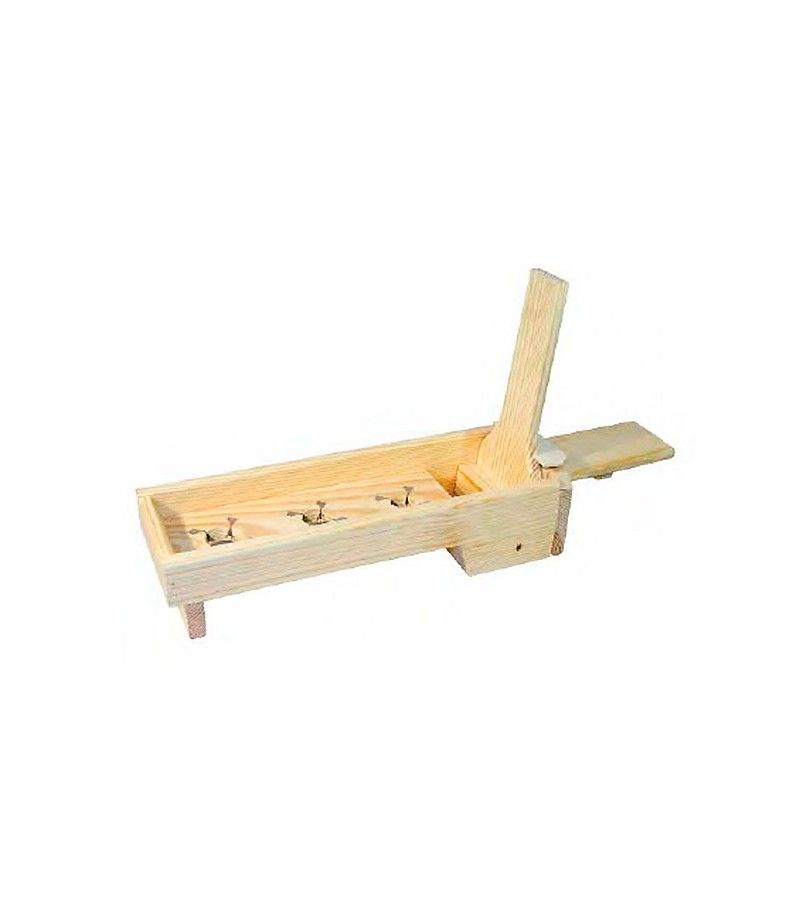 MACHACADERA + RALLADOR DE ACEITUNAS MADERA