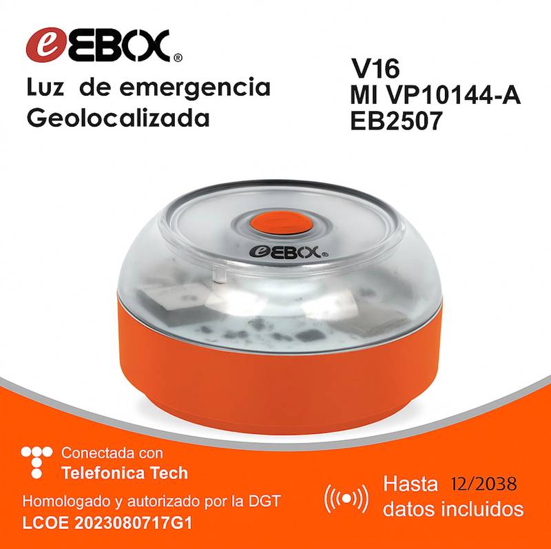 Luz de emergencia Geolocalizada – Naranja