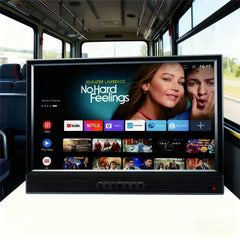 Televisor Inteligente Portátil con Batería Recargable Televisión Digital LCD HD de 20 pulgadas para Camping y Uso en Autobuses al Aire Libre tv