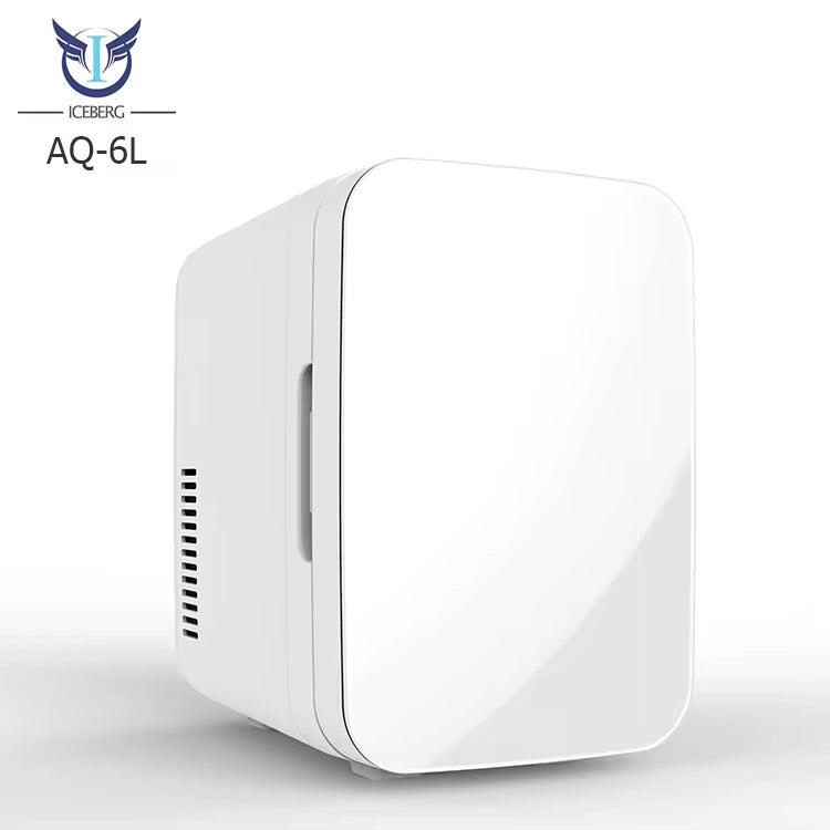 Refrigerador Pequeño AQ-6L de 12V CC y 110V/230V CA, Mini
Nevera Personalizada de 6 Litros para Hotel, casa y coches