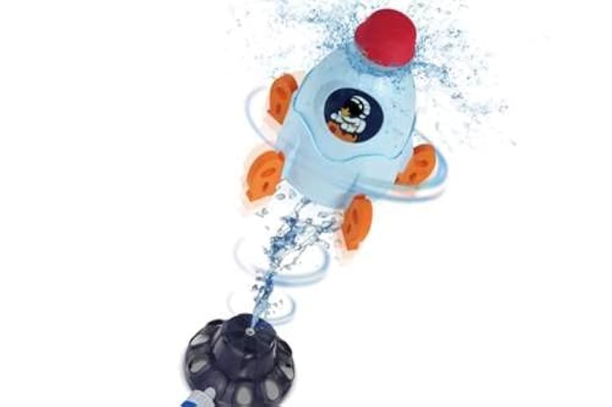 Lanzamiento de Cohetes para niños, Lanzamiento de Cohetes a presión de Agua - Juguete Cohete para niños con Altura de pulverización Ajustable | Juguetes acuáticos al Aire Libre para niños,