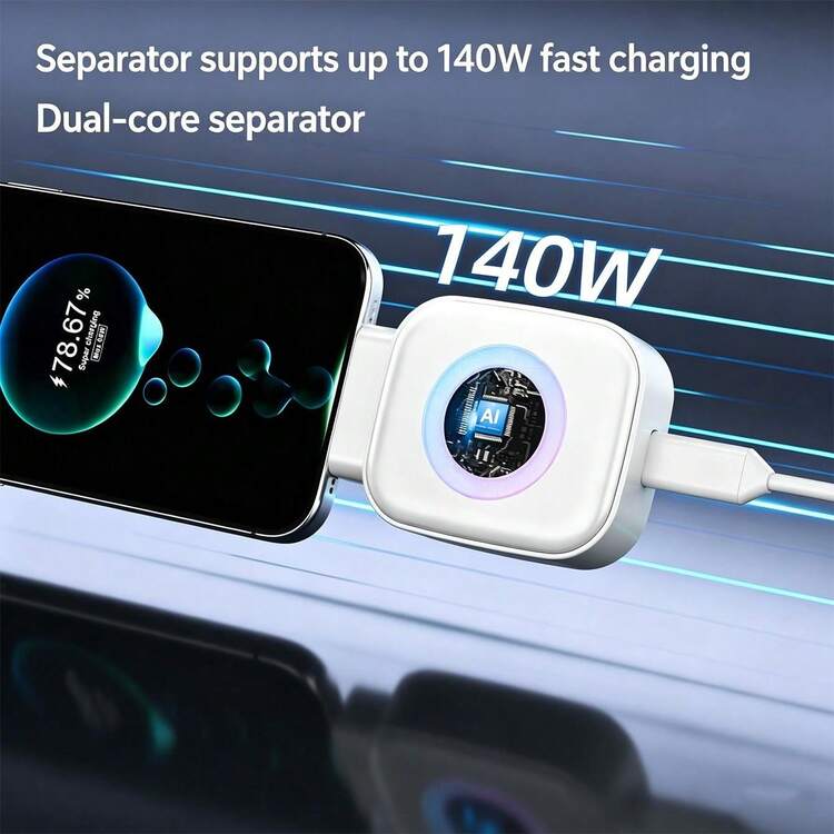 Adaptador Con Protección Contra Sobrecarga, Nuevo Protector Inteligente Con Apagado Automático, Corta La Carga Automáticamente Después De Estar Lleno, Guardián De Carga Nocturna, Accesorio De Carga Portátil Con Protección De Batería