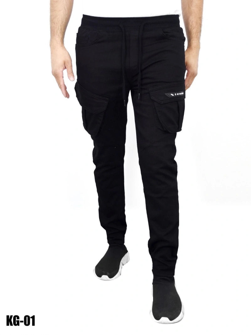 Pantalón Negro ICON2 con Bolsillos