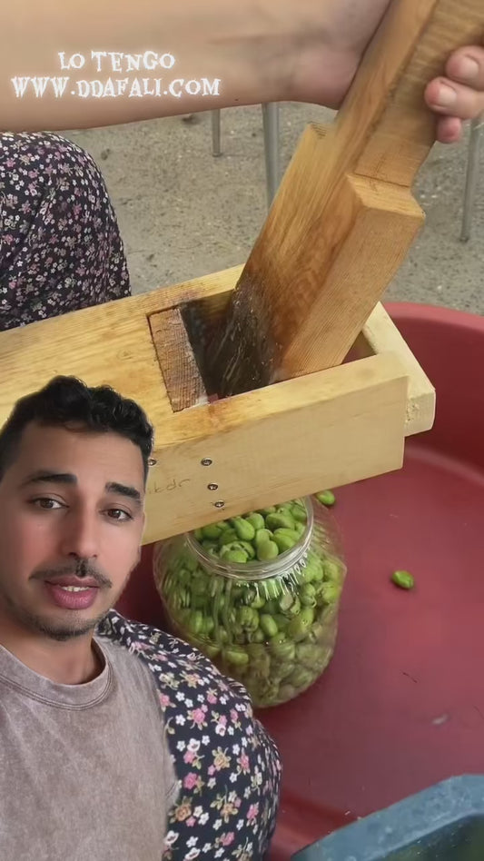 MACHACADERA + RALLADOR DE ACEITUNAS MADERA