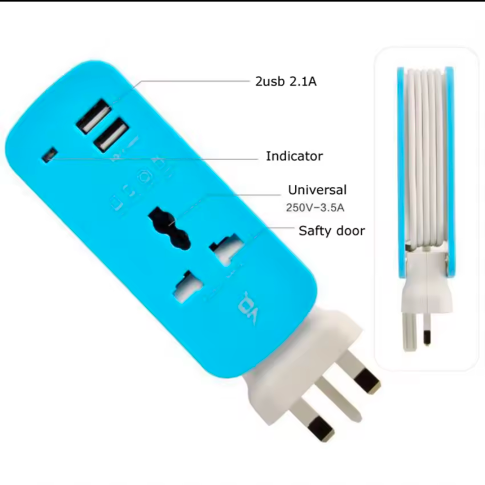 Estación de carga de S-618 portátil, 4 USB, divisor, HUB de carga, cargador inteligente para teléfono universal, MP3, tableta y