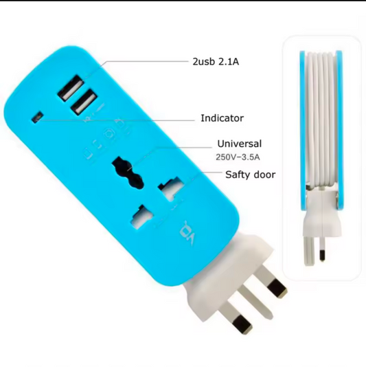 Estación de carga de S-618 portátil, 4 USB, divisor, HUB de carga, cargador inteligente para teléfono universal, MP3, tableta y