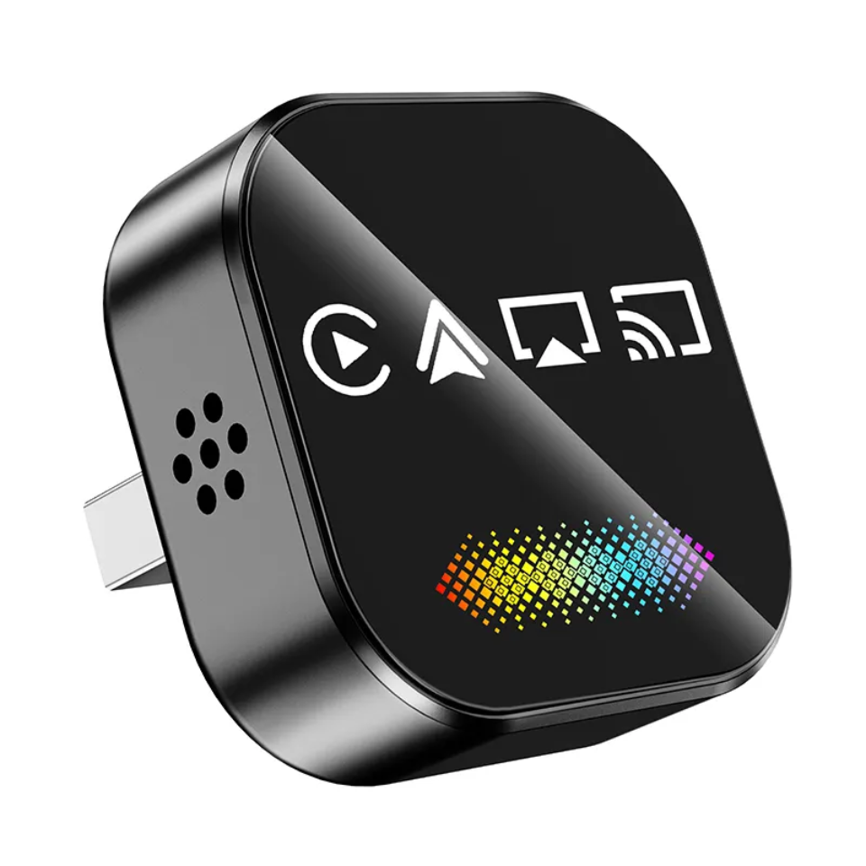 Adaptador en alambrico cuatro en uno carplay Android auto MirrorLink  y duplicador de pantalla