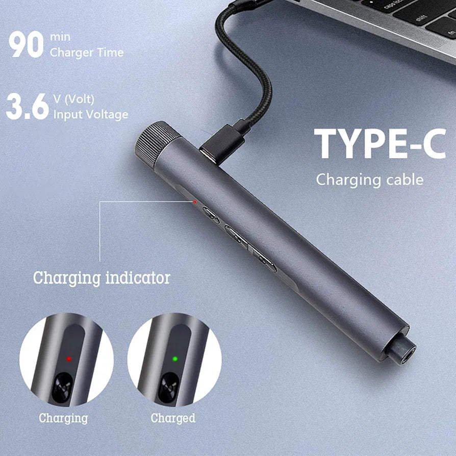 124 en 1 Conjunto de Herramientas de Reparación de Destornillador Eléctrico Inalámbrico, Organizador de Destornillador Recargable de Energía para Computadora Electrónica, PC,