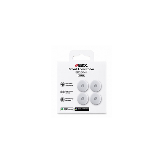 Rastreador GPS Android compatible iPhone con Google Find My, Air Smart Tag, localizador de llaves y equipaje IP66 resistente al agua, color blanco