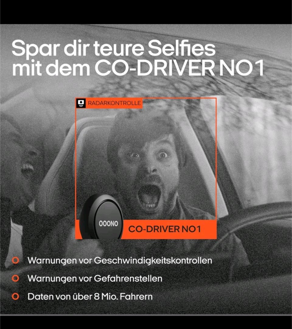 OOONO CO-DRIVER NO1 – Información en tiempo real sobre peligros y controles de velocidad