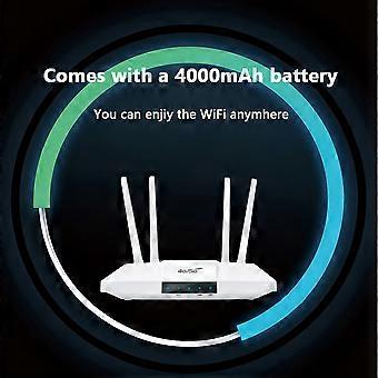 router inalámbrico 4G para el hogar, enrutador inalámbrico WIFI6 compartido, puerto de red único, batería extraíble, enrutador CPE 4G 5G (enchufe de la UE)
Marca: Unbranded