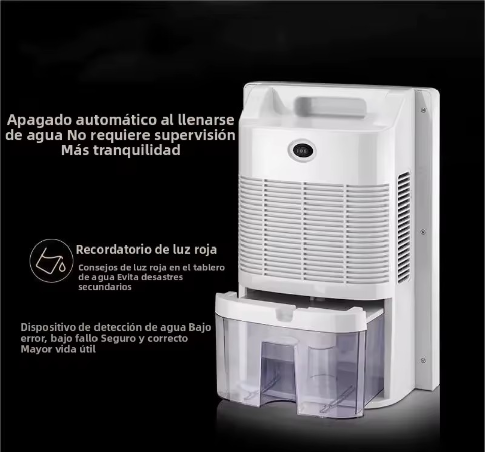 Deshumificador absorbente de humedad silencioso dos en uno con mando a distancia