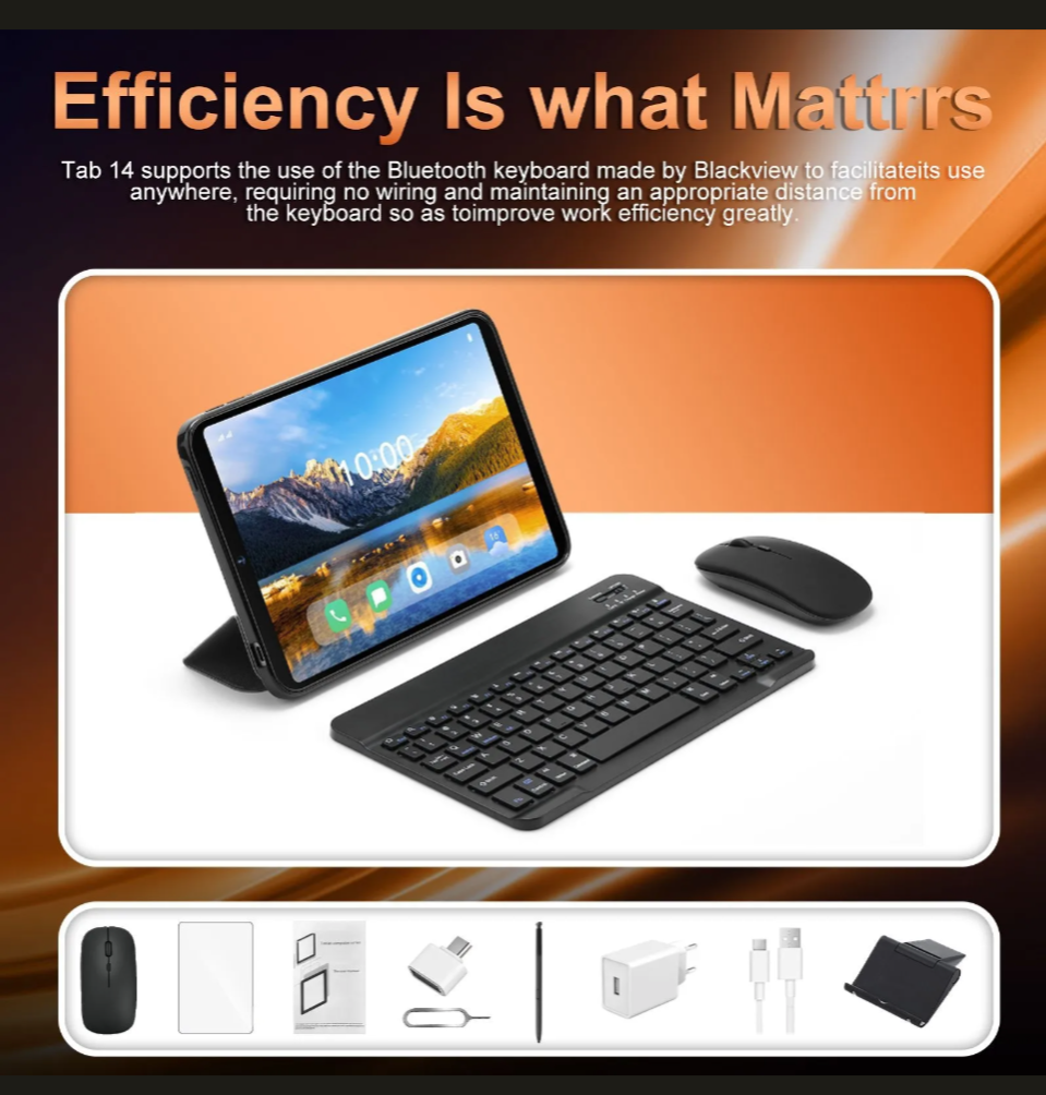 Nueva tablet perfecta para regalo viene completa con accesorio funda teclado