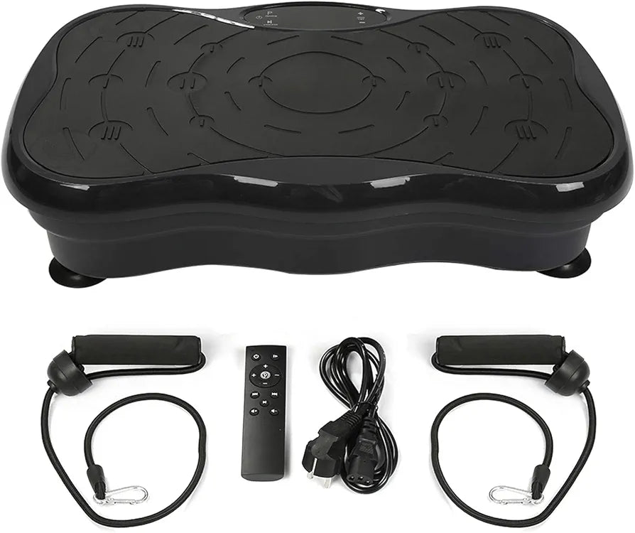 Plataforma Vibratoria Ultra Delgado,Plataforma Vibratoria de Fitness, 200W  con Bluetooth para conectarlo a la música  Plataforma Vibratoria,para fitness ultrafina, con motor dual 3D, extragrande, elimina el grasa y moldea el cuerpo en casa