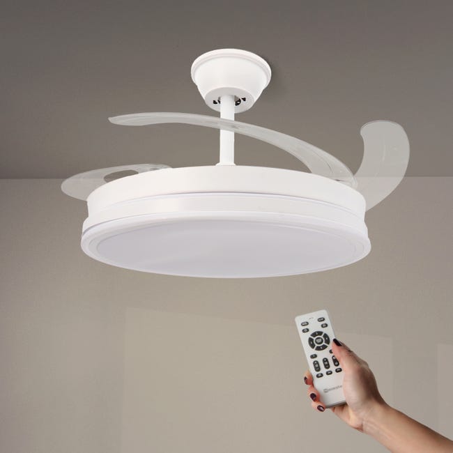 Ventilador Techo LED Mimotec Olga 36W+DC 30W