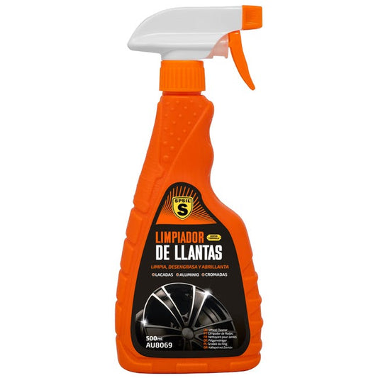 Limpiador de Llantas SPSIL 500ml, Restauración de Brillo, Para Llantas de Aluminio Lacadas y Cromadas
