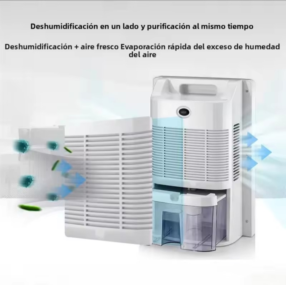 Deshumificador absorbente de humedad silencioso dos en uno con mando a distancia