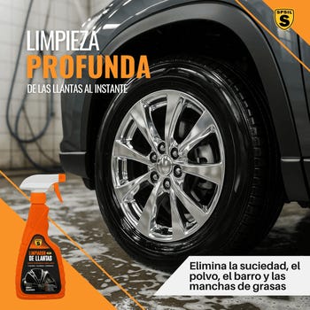 Limpiador de Llantas SPSIL 500ml, Restauración de Brillo, Para Llantas de Aluminio Lacadas y Cromadas