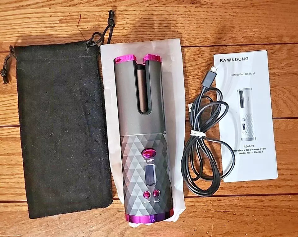 El RAMINDONG RD-060A Rechargeable Battery Automatic Hair Curler